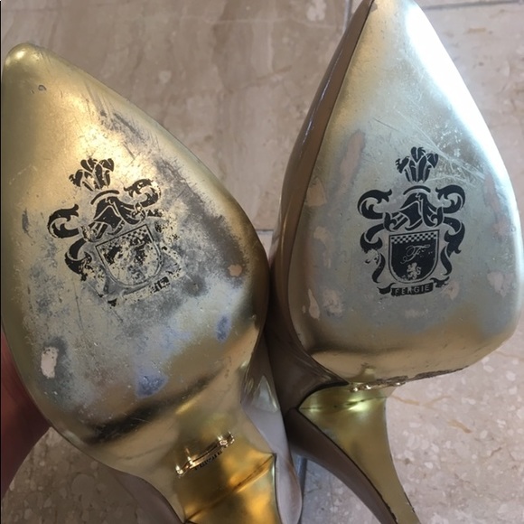 Fergie nude beige stiletto pump heels - Picture 4 of 6